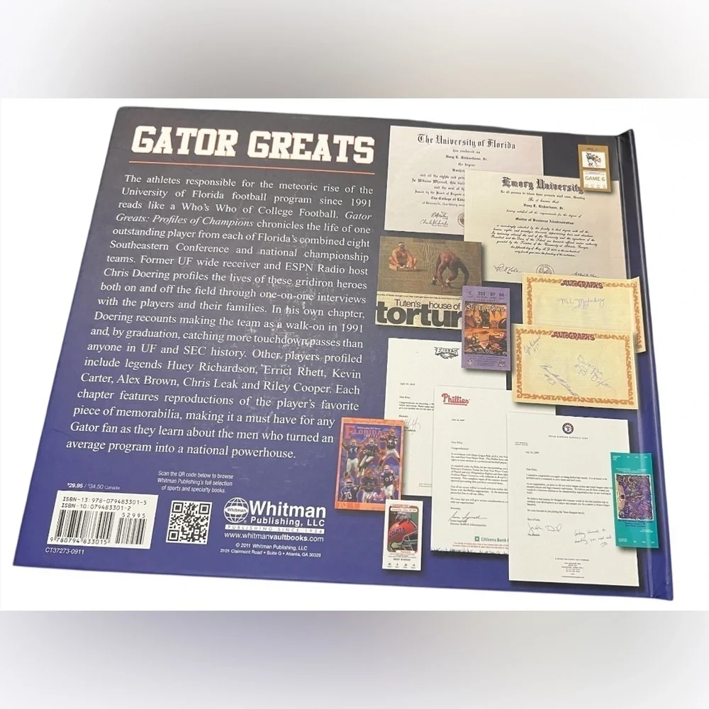 The University of Florida - Gator Greats: Profiles of Champions Football
